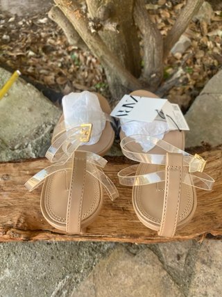 Sandalias tacón beige T.38