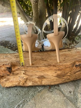 Sandalias tacón beige T.38