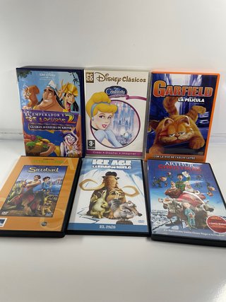 Lote 5 Películas DVD Infantiles (Español)