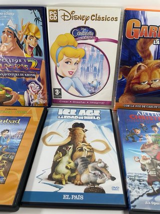 Lote 5 Películas DVD Infantiles (Español)