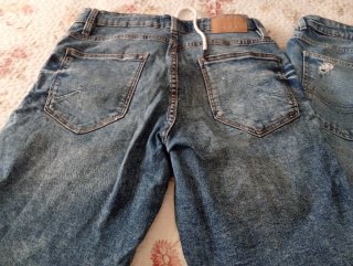 Bermudas vaqueras hombre rotas