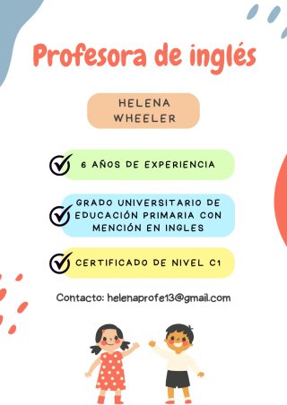 Profesora de Inglés para Niños y Adolescentes