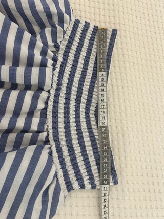 Falda de rayas Talla 14, nueva