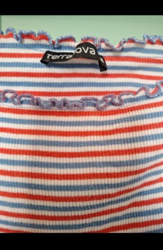 Top corto a righe Terranova XS