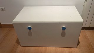 Baúl de almacenaje Ikea blanco