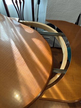 Mesa comedor extensible madera 6 sillas