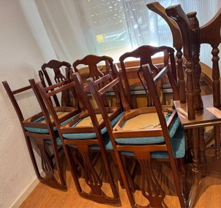 Mesa comedor extensible madera 6 sillas