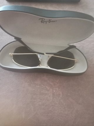 Gafas Ray-Ban Aviador Doradas y Negras