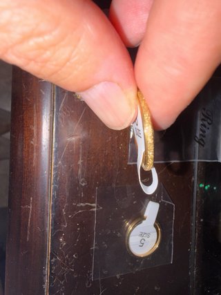Lote 5 Anillos Acero Inoxidable Talla 5