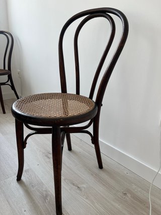 Sillas estilo Thonet madera y ratán