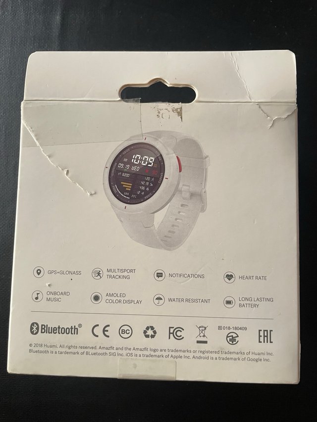 Reloj Amazfit A1811 Blanco y Rojo