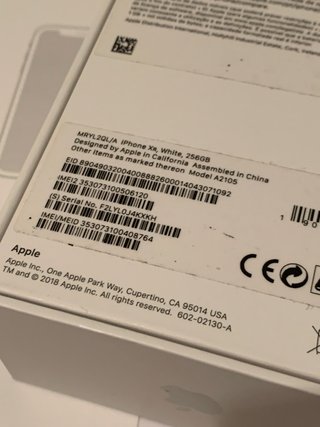 Caja iPhone XR Blanco 256GB