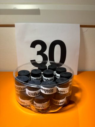 30 grips Wilson Pro Overgrip negro Tennis padel