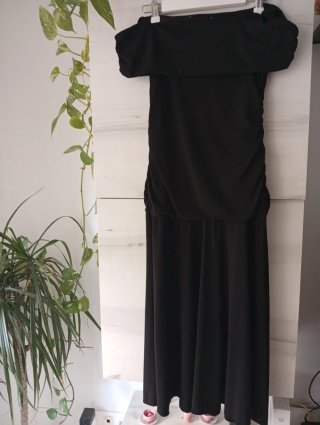 Vestido negro largo