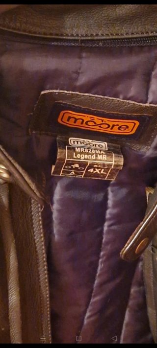Chaqueta de cuero Moore 4XL