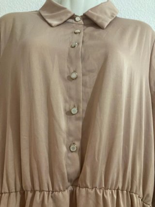 Vestido largo beige