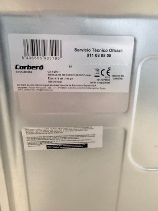 Cocina de gas con garantía