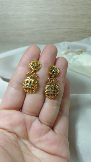 Pendientes Vintage Zarina Chapado Oro 18k