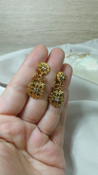 Pendientes Vintage Zarina Chapado Oro 18k