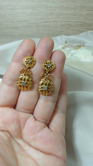 Pendientes Vintage Zarina Chapado Oro 18k