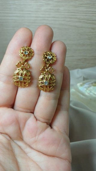 Pendientes Vintage Zarina Chapado Oro 18k