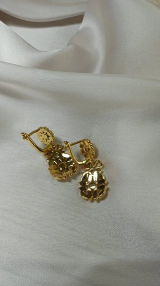 Pendientes Vintage Zarina Chapado Oro 18k