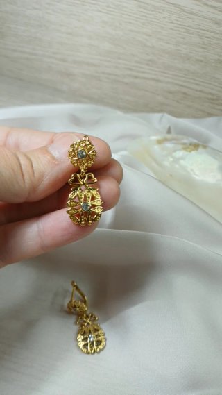 Pendientes Vintage Zarina Chapado Oro 18k