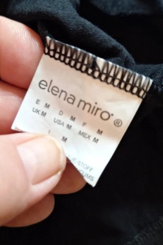 Top nero Elena Mirò curvy