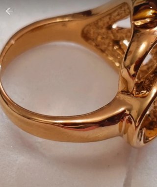 Anillo Vintage Diseño Oro Turquesa