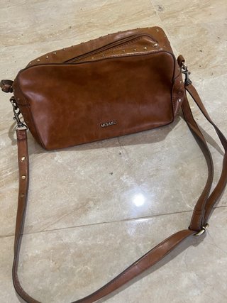 Bolso Misako Marrón Tachuelas