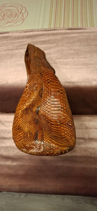 Bolso de piel de serpiente auténtica
