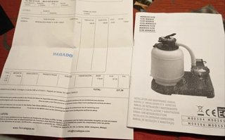 Depuradora de arena para piscina Monoblock