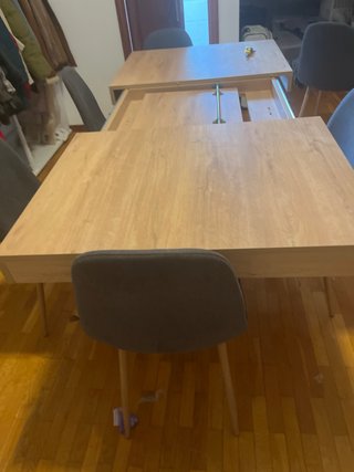 Juego comedor 6 sillas expandible