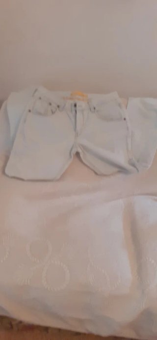 Pantalón vaquero caballero azul claro talla 34