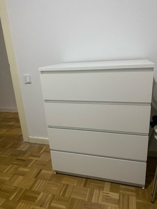 Cómoda 4 cajones Ikea blanca