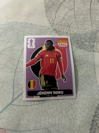 Cromos Panini Extra sticker Jérémy Doku