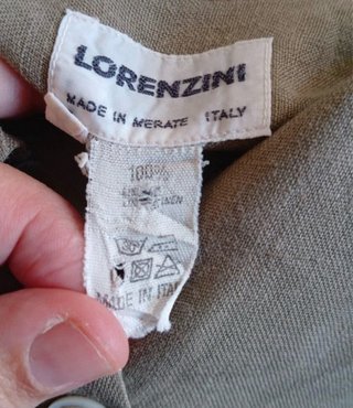 Vestito Lorenzini Merate Lino Made in Italy