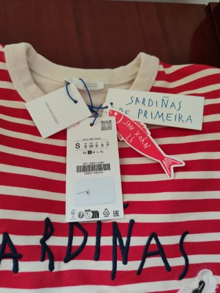 Sudadera Zara Edición Limitada San Juan Sardinas.