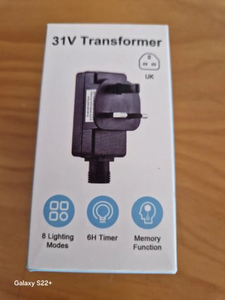 Transformador 31V UK Nuevo