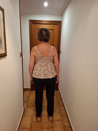 Top tirantes estampado