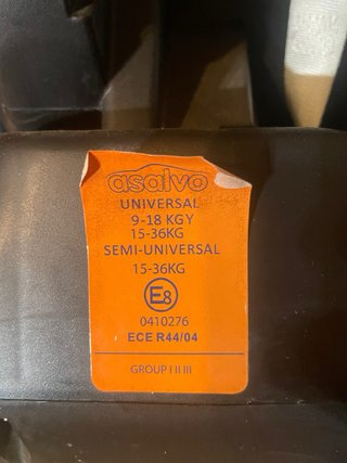 Silla de coche Asalvo con Isofix