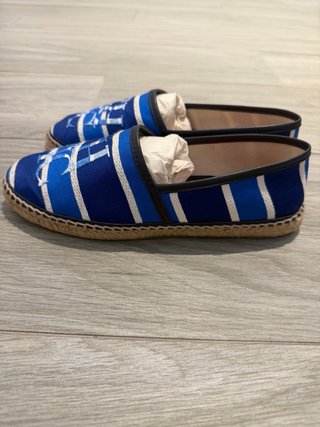 Alpargatas Carolina Herrera CH Rayas Azules