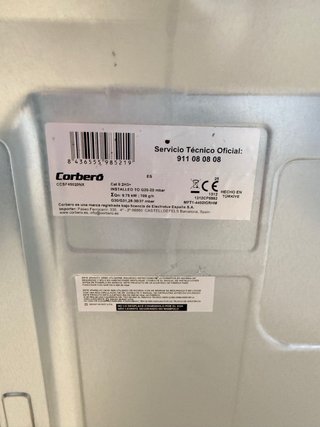 Cocina de gas Corbero con garantía