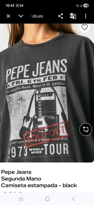 Camiseta Pepe Jeans Negra