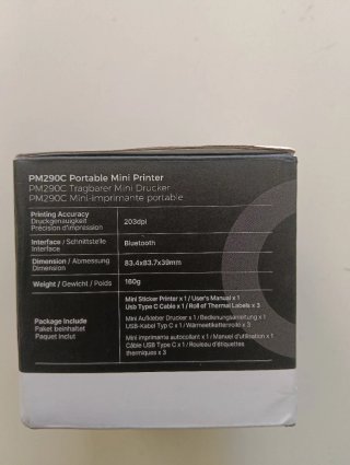Mini stampante portatile PM290C nera