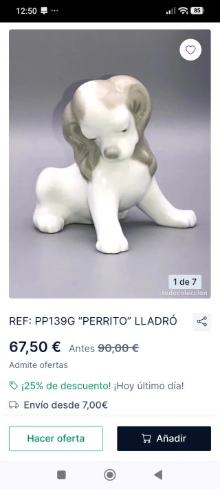 Lladro Porcelana Perros