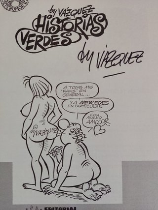 Cómic FIRMADO Historias Verdes (By Vázquez)
