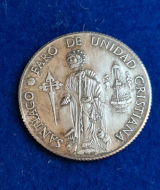 3 Medaglie Anno Santo Compostelano in Argento