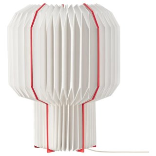 Lámpara Stråla Ikea Papel Roja Blanca