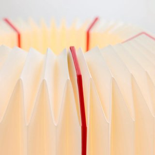 Lámpara Stråla Ikea Papel Roja Blanca